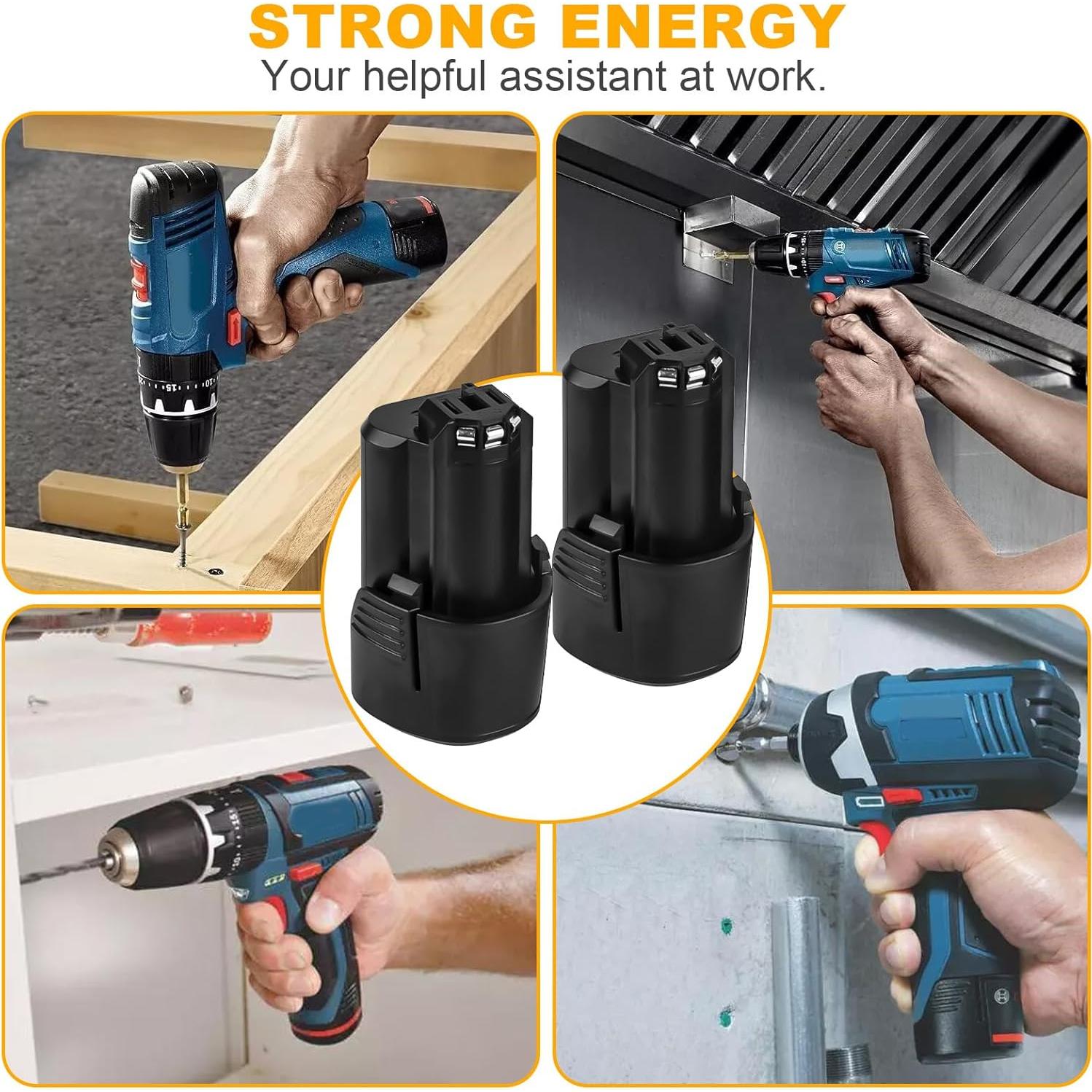 Paquete 2 Baterías 12V 3.0Ah + Cargador Bosch BAT414