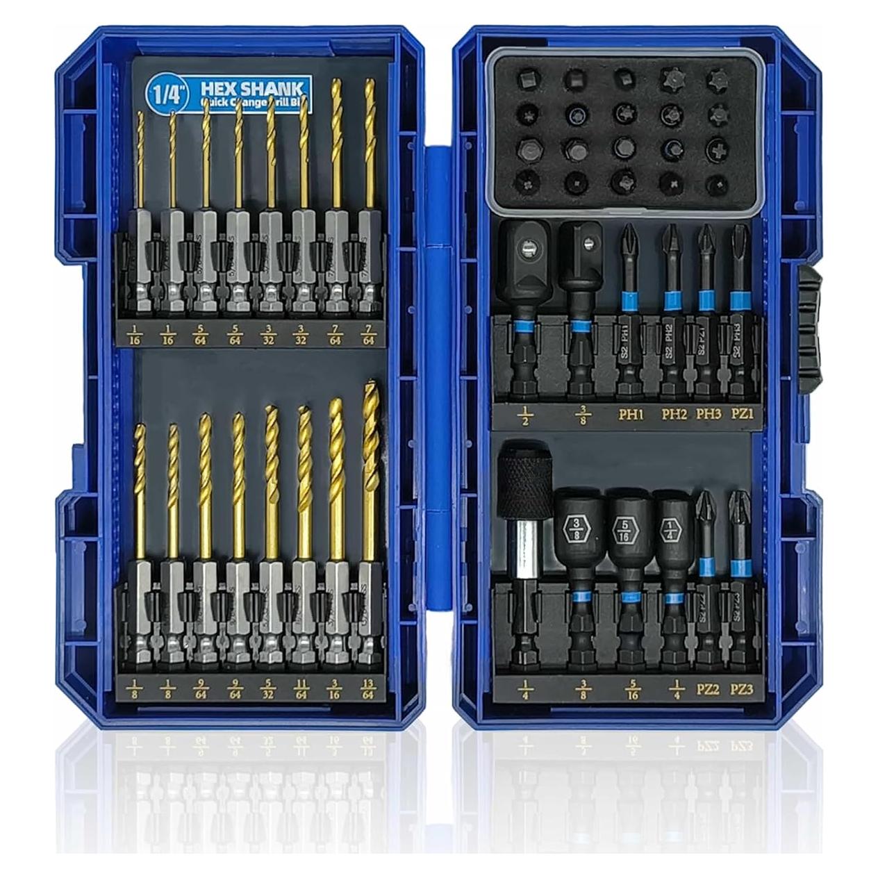 Juego de 48 Piezas de Puntas y Brocas Highfire