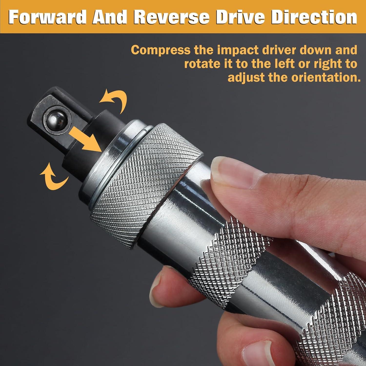 Juego de Destornillador de Impacto Manual LEONTOOL 5 Pcs