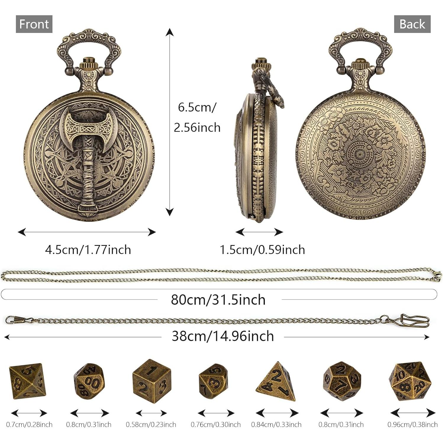 Conjunto de Dados DND Mini Keller & Weber con Estuche Bronce