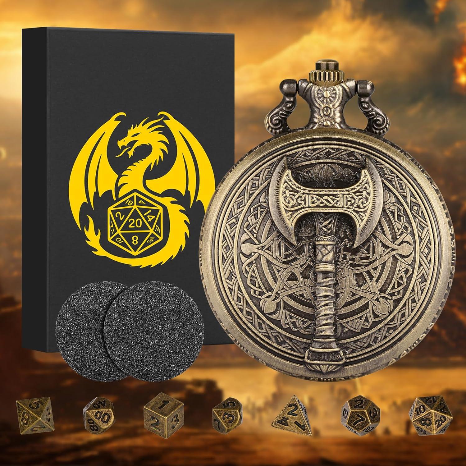 Conjunto de Dados DND Mini Keller & Weber con Estuche Bronce