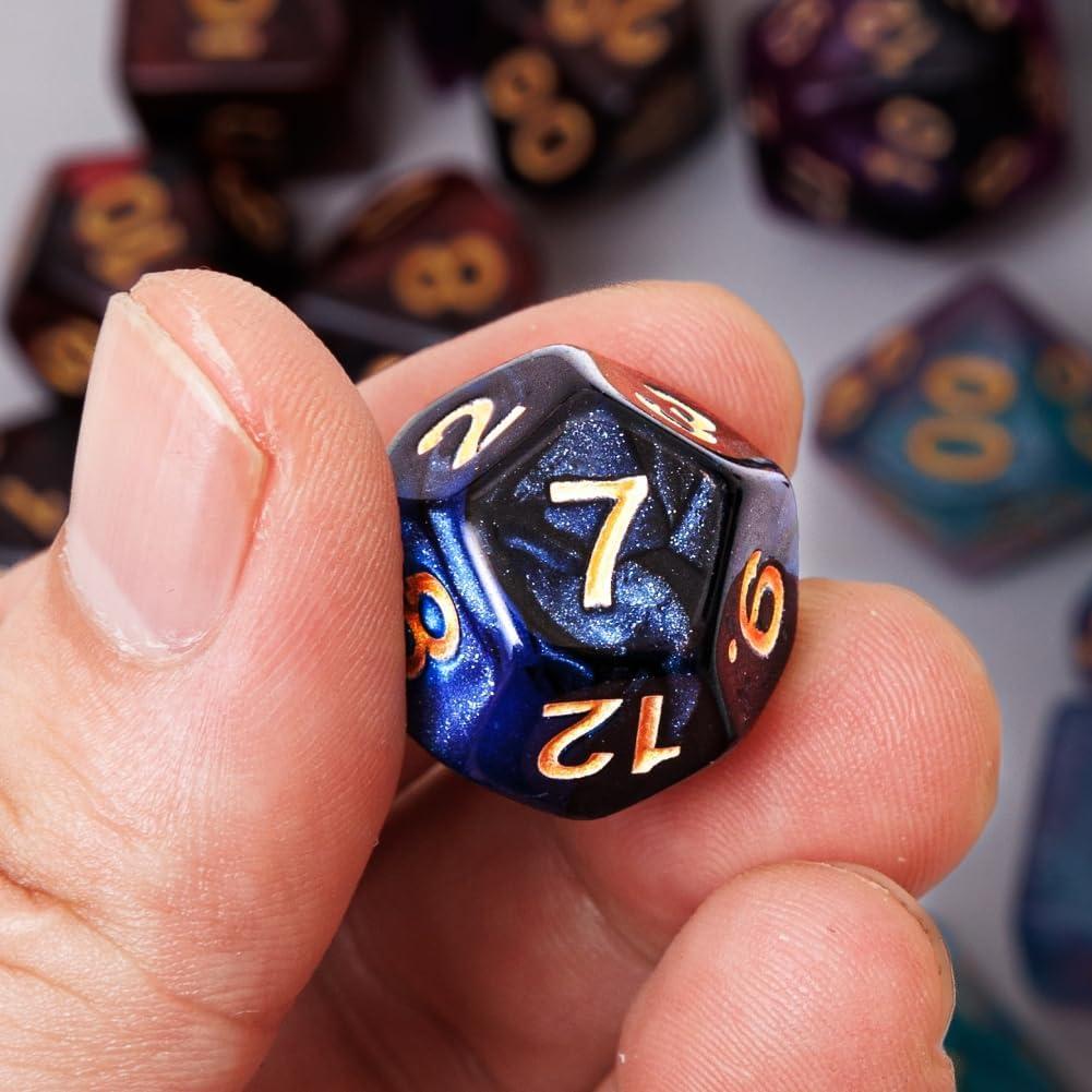 Juego de Dados DND 42 Pcs PUGED Poliedricos para RPG