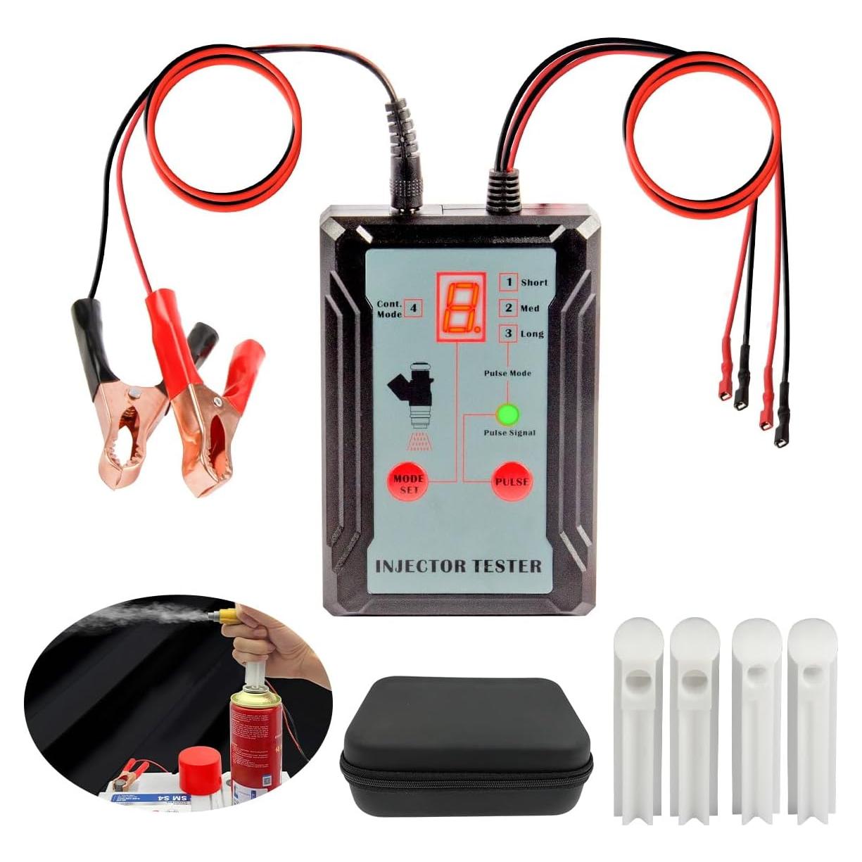 Kit Limpiador Inyectores KAISAL 8 Modos 12V 4 Adaptadores