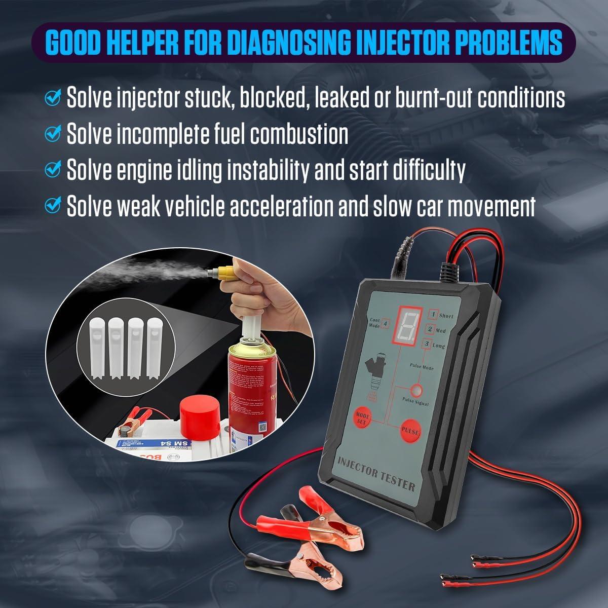 Kit Limpiador Inyectores KAISAL 8 Modos 12V 4 Adaptadores