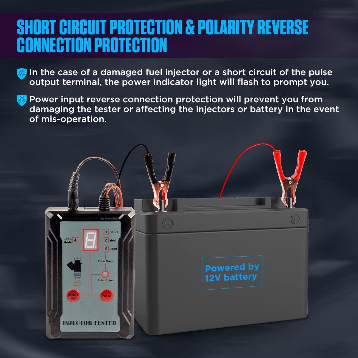 Kit Limpiador Inyectores KAISAL 8 Modos 12V 4 Adaptadores