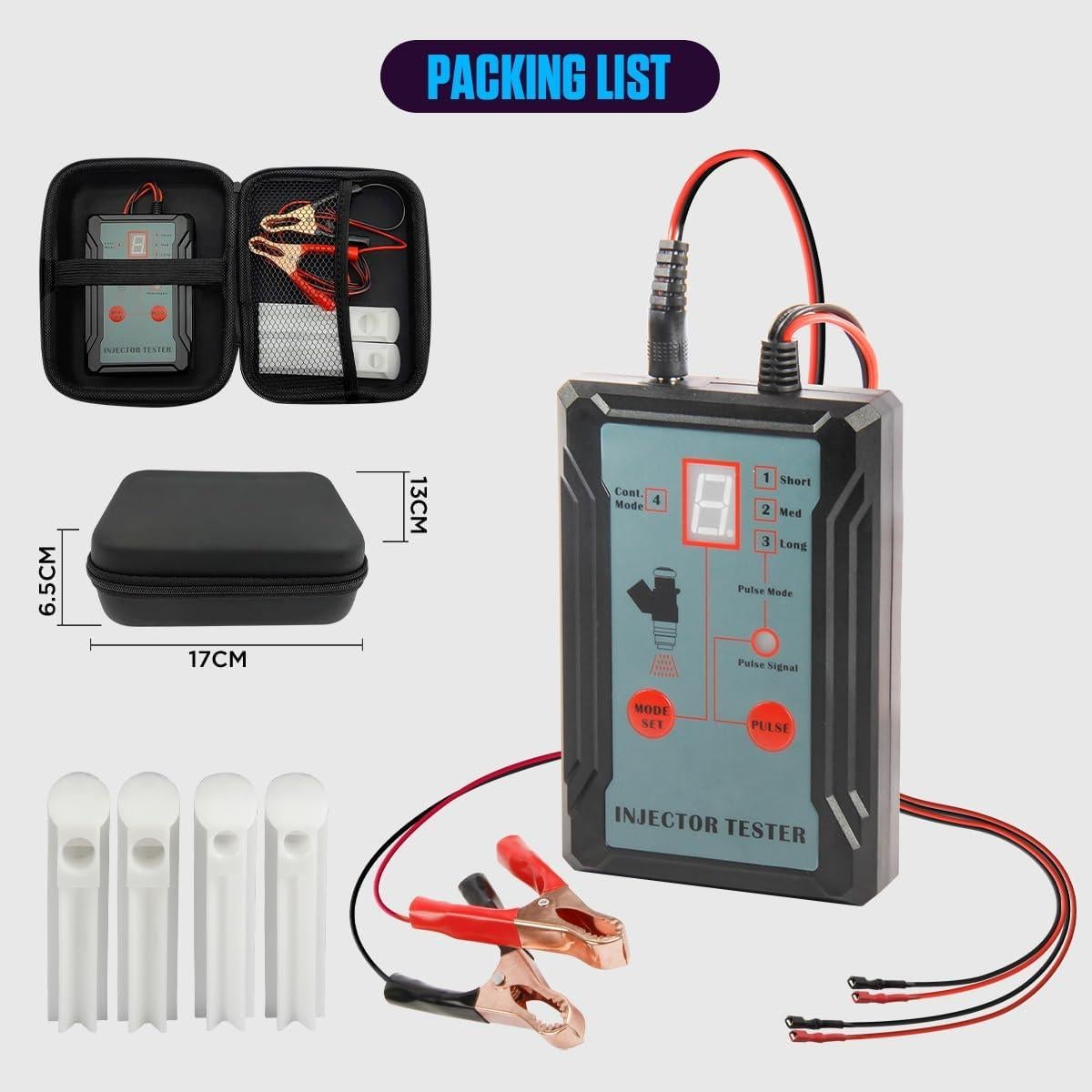 Kit Limpiador Inyectores KAISAL 8 Modos 12V 4 Adaptadores