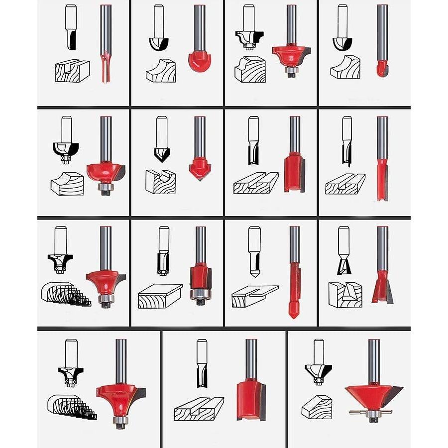 Router Eléctrico Mefape 800W 30000RPM con 15 Puntas