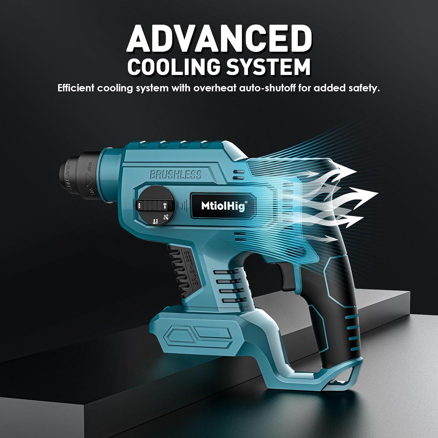 Taladro de Martillo Inalámbrico Makita 18V 2.5 Julios