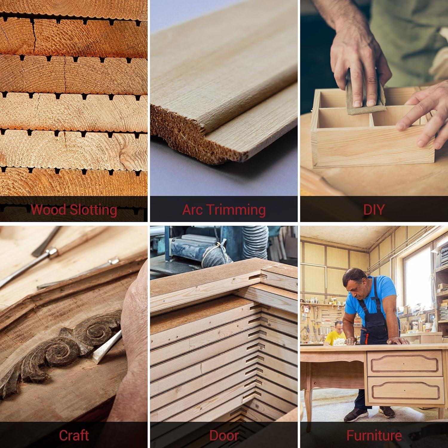 Router de Madera SILVEL 800W 1.25HP 30000RPM Accesorios