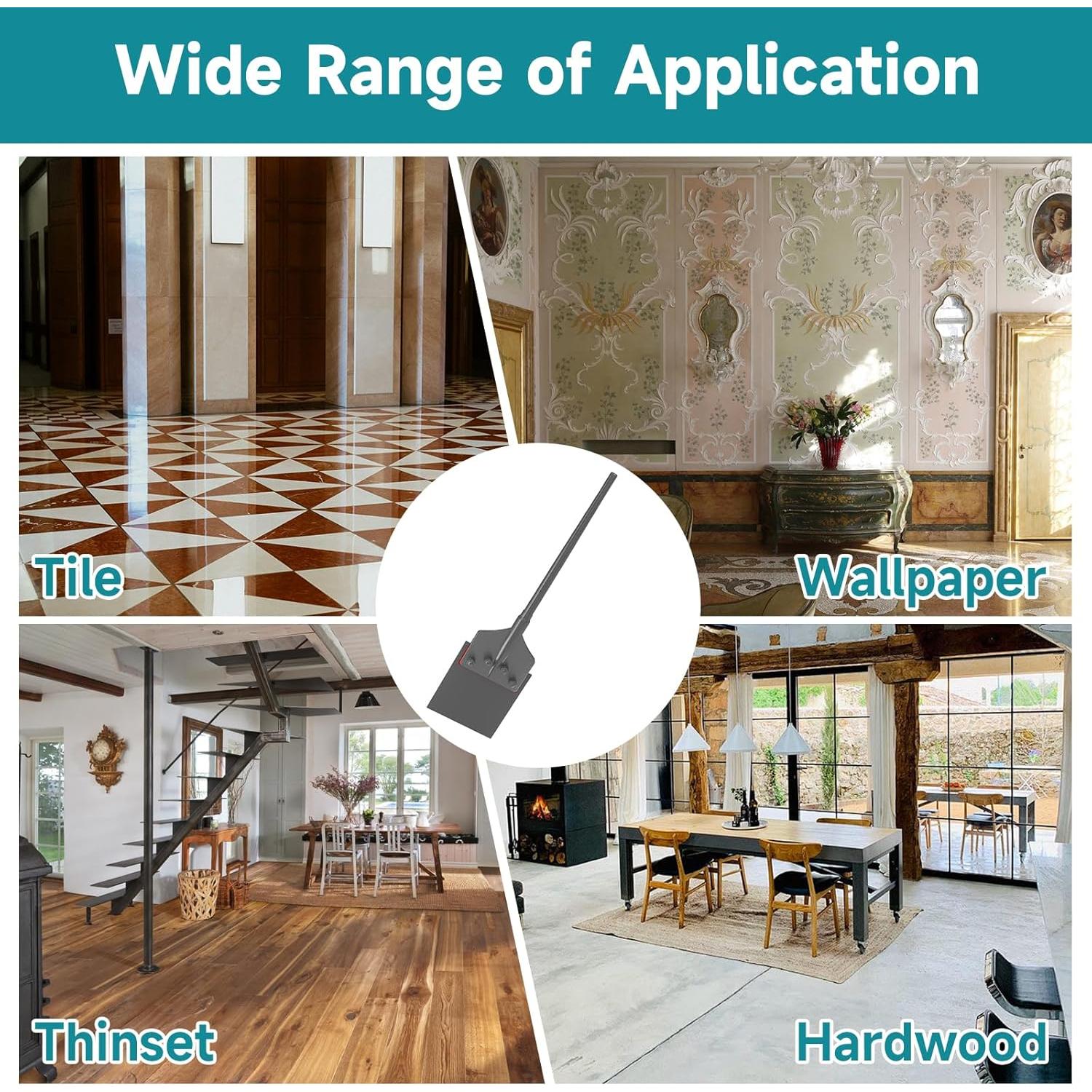 Cincel raspador de piso YOSIGHT 15.24 cm SDS-Max acero