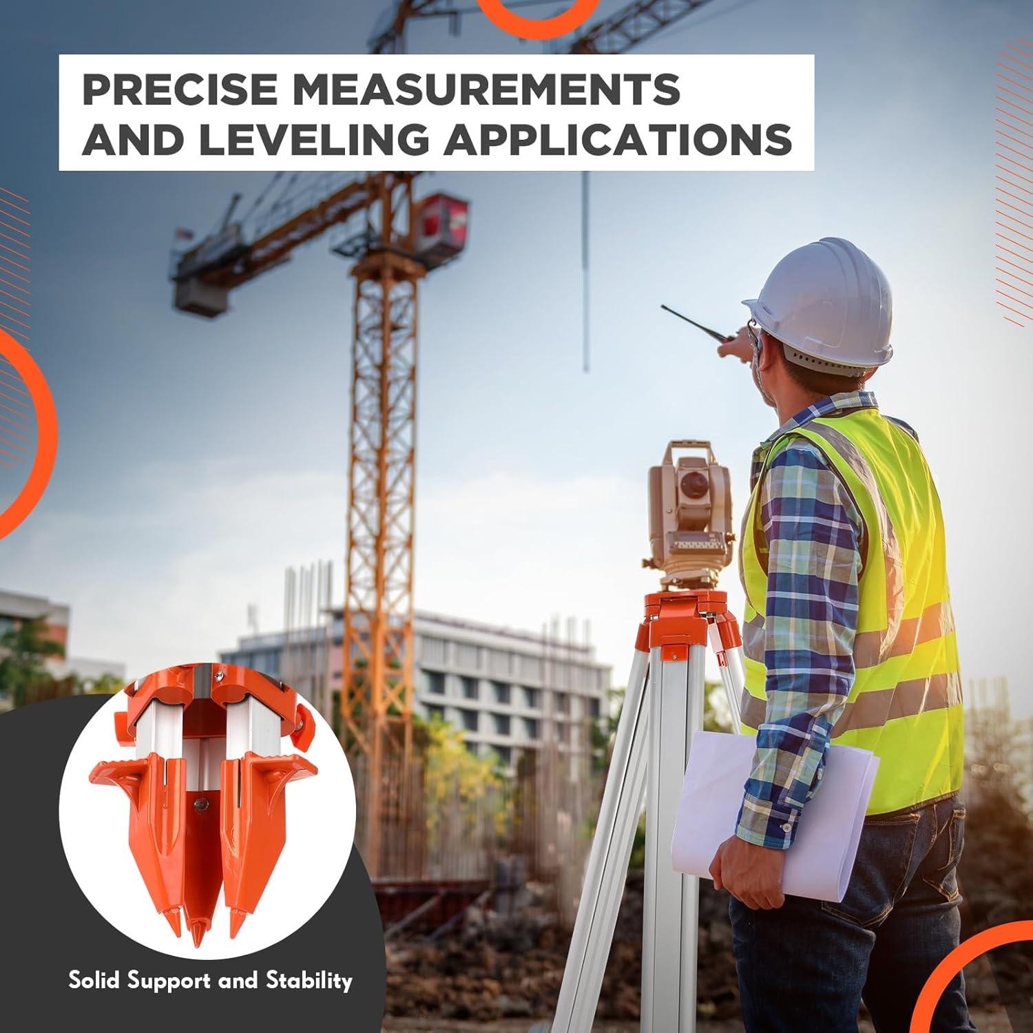 Trípode de Aluminio Saysurey para Nivel Láser 90-150 cm