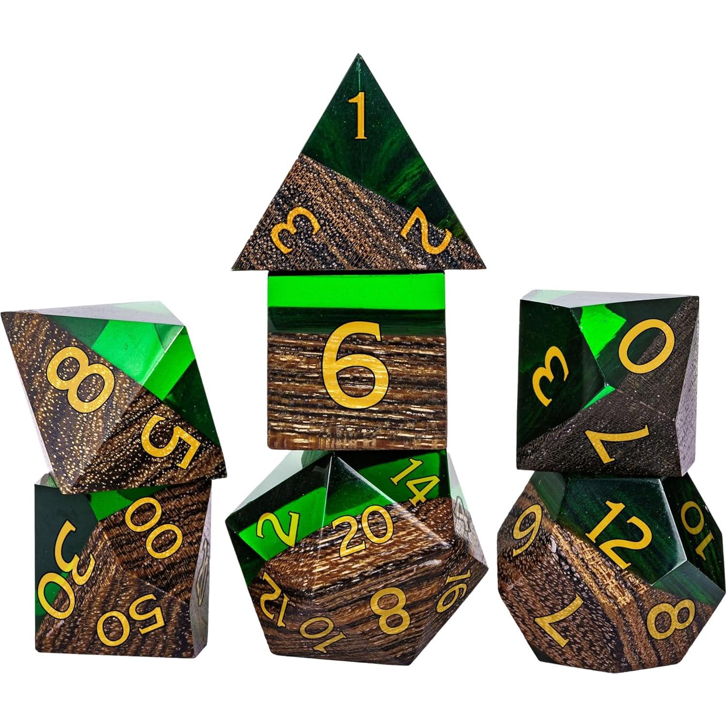 Paquete de Tesoro D&D Acererak Edición Dorada 7 Dados