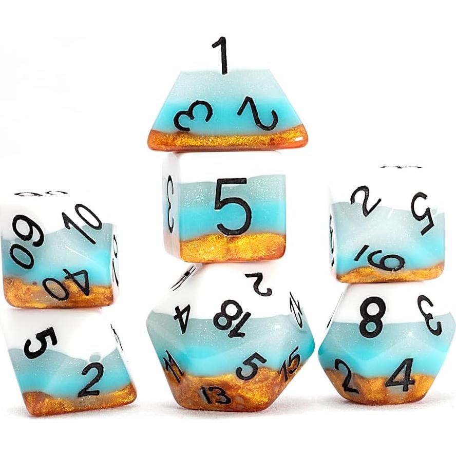 Paquete de Tesoro D&D Acererak Edición Dorada 7 Dados