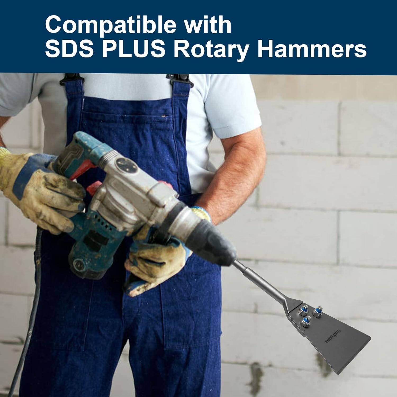 Raspador de Suelo SDS Plus Firecore 13.5x28.5cm con Hoja