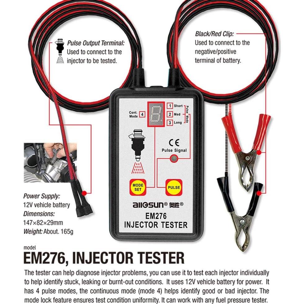 Probador de Inyectores de Combustible Allsun EM276SET 12V