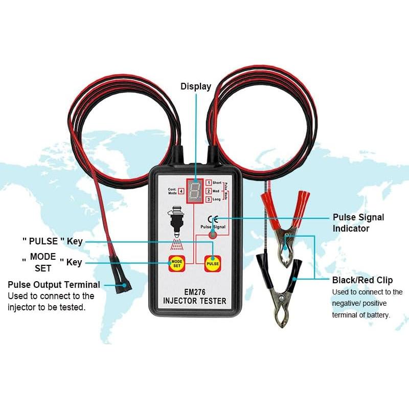 Probador de Inyectores de Combustible Allsun EM276SET 12V