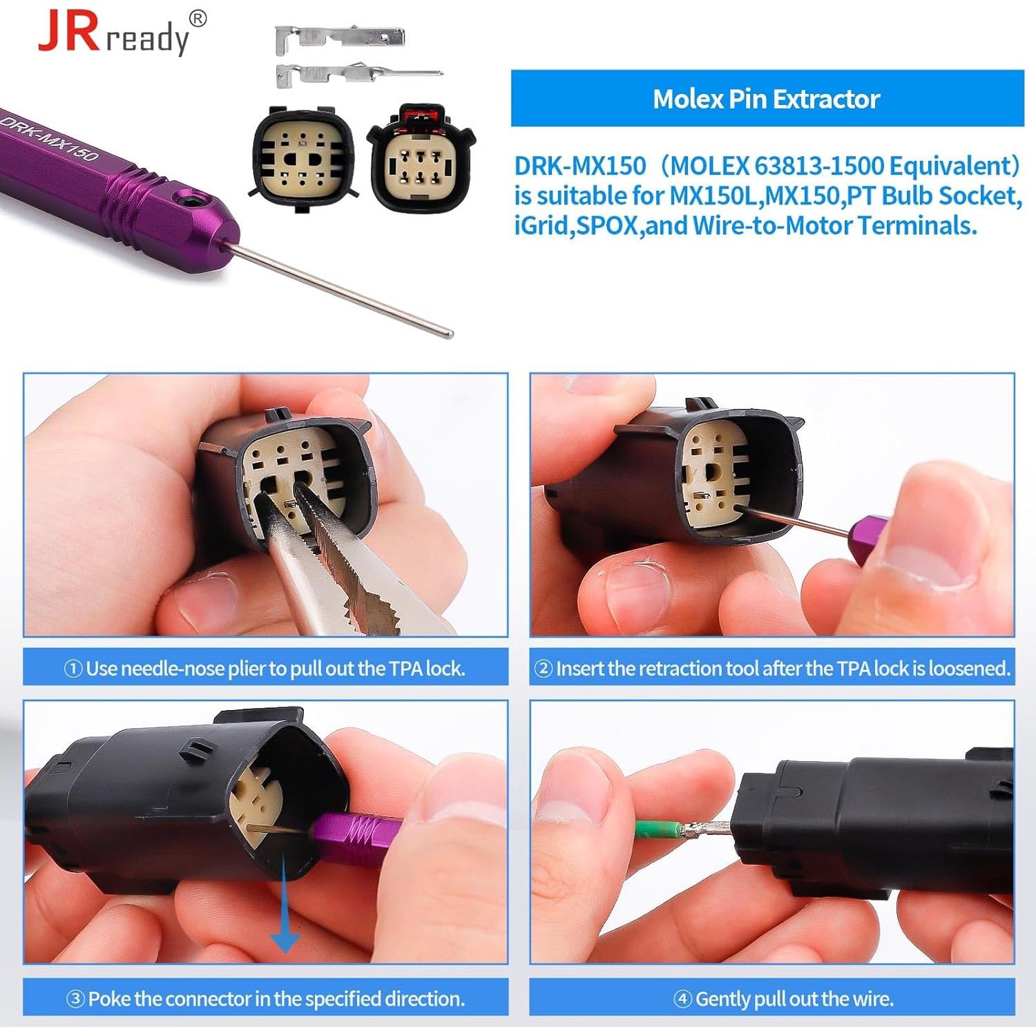 Kit de Herramientas de Extracción de Conectores JRready ST5253