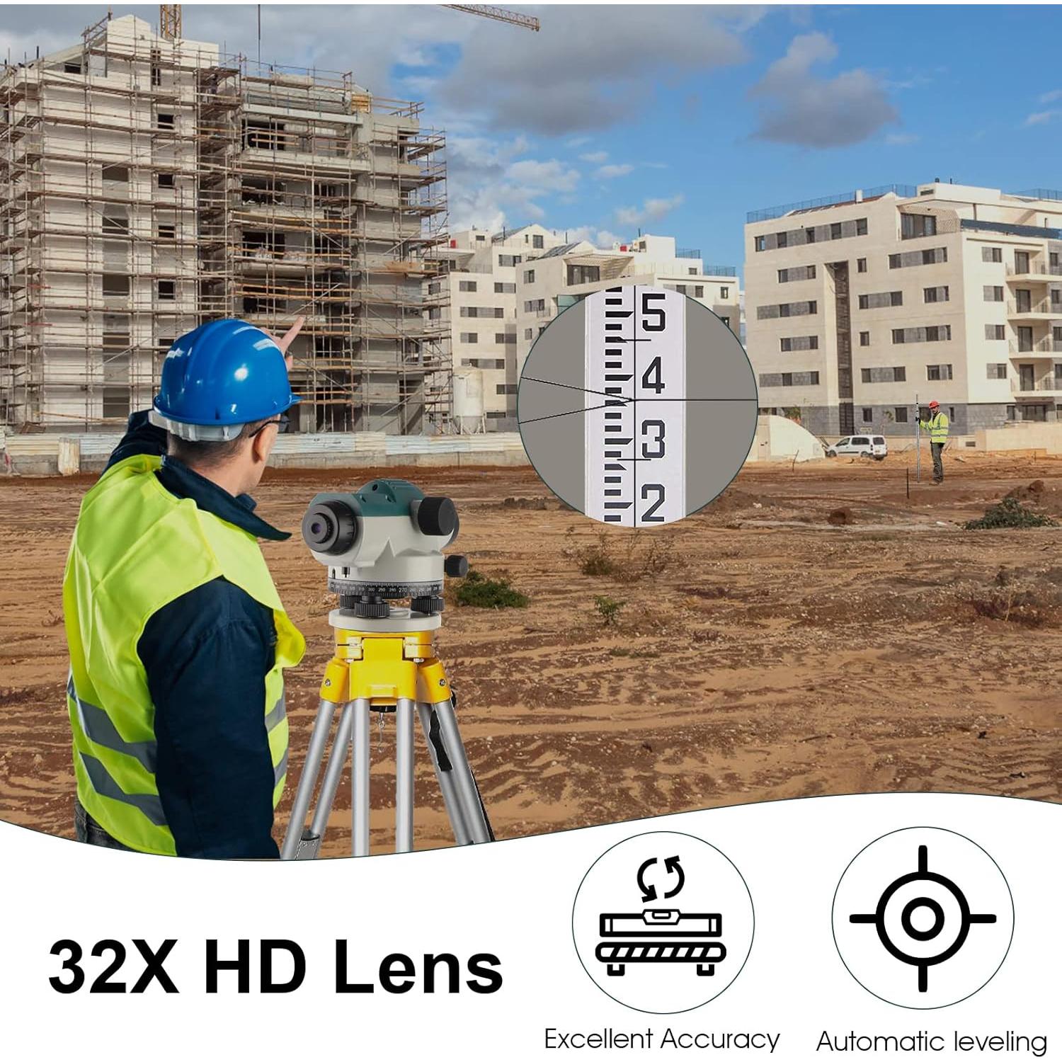 Nivel Óptico Automático KEZERS KL-32X 32X Alta Precisión