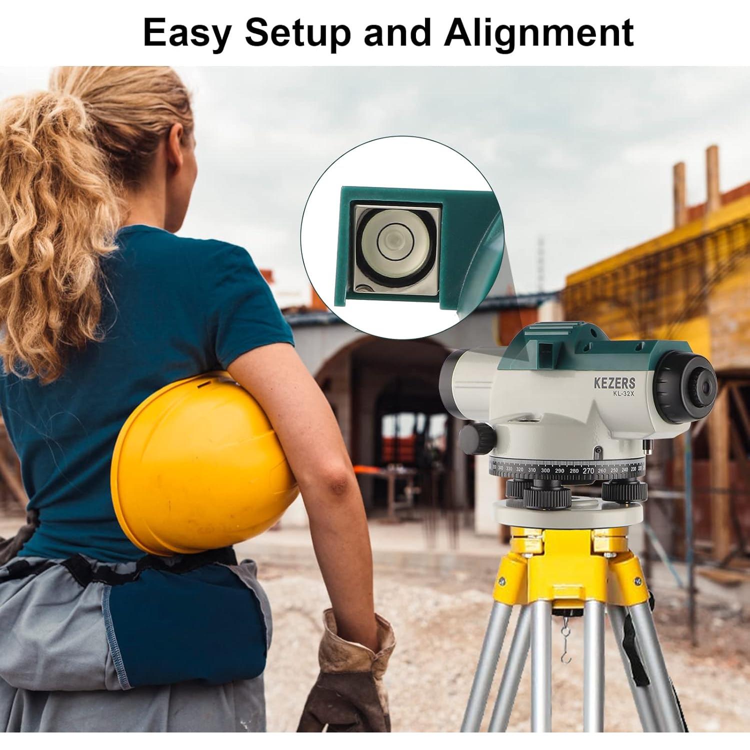 Nivel Óptico Automático KEZERS KL-32X 32X Alta Precisión