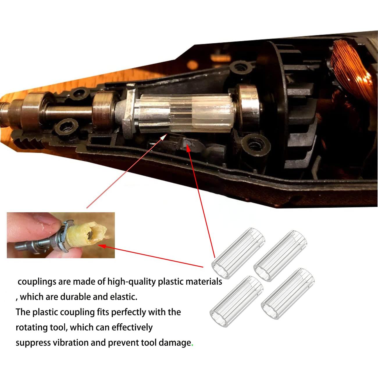 Acoplamiento Flexible Dremel 395 Reemplazo 5 Paquete