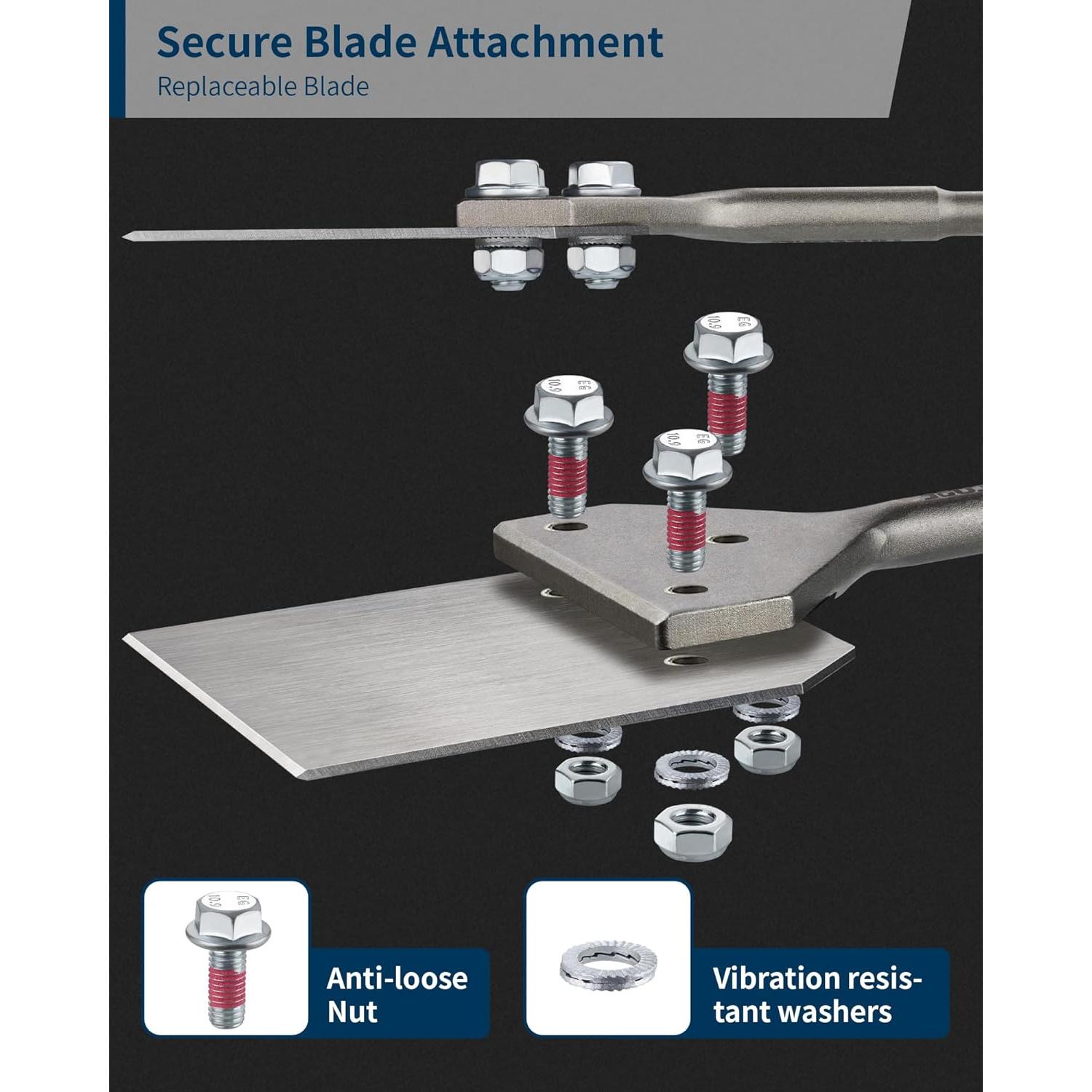 Raspador de Piso Firecore SDS Plus 10x4 cm Cuchilla Reemplazable