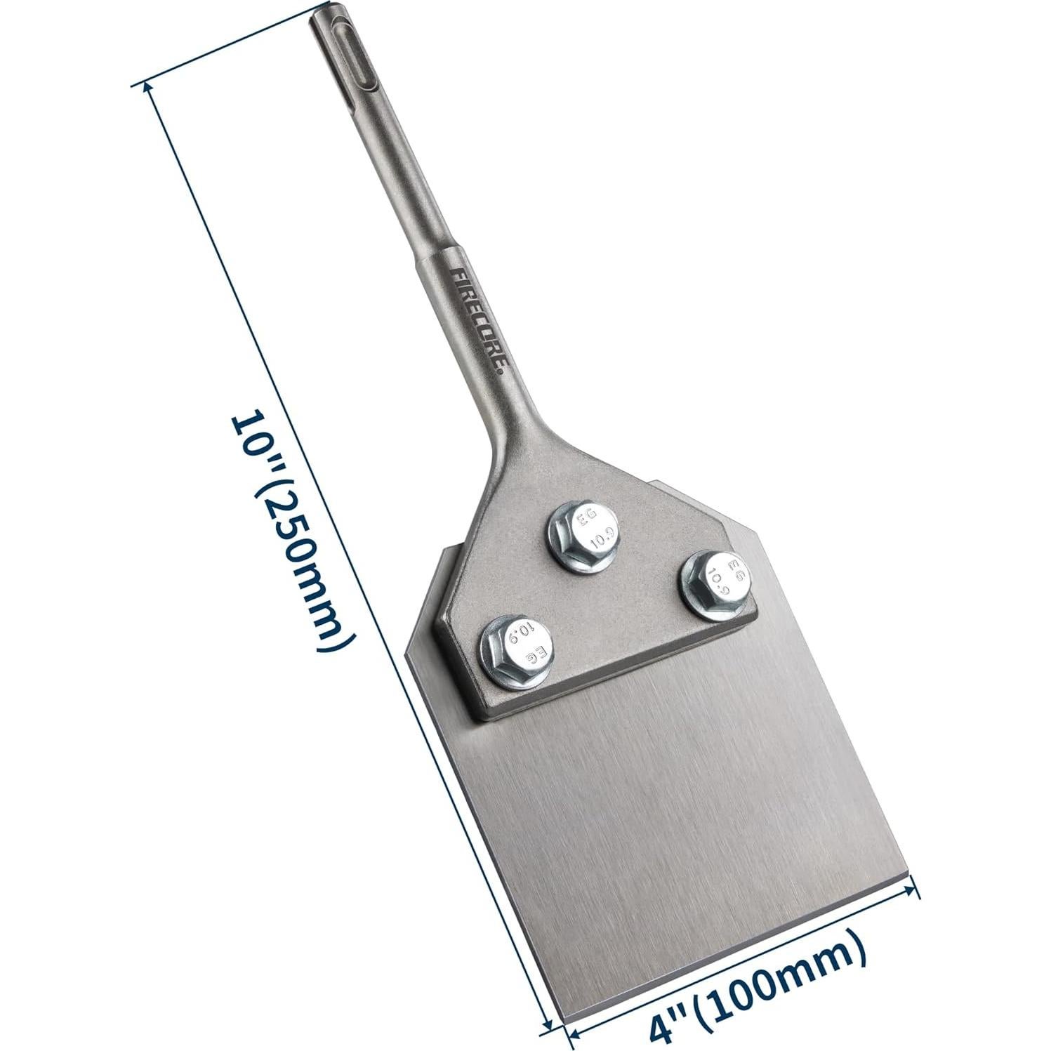 Raspador de Piso Firecore SDS Plus 10x4 cm Cuchilla Reemplazable