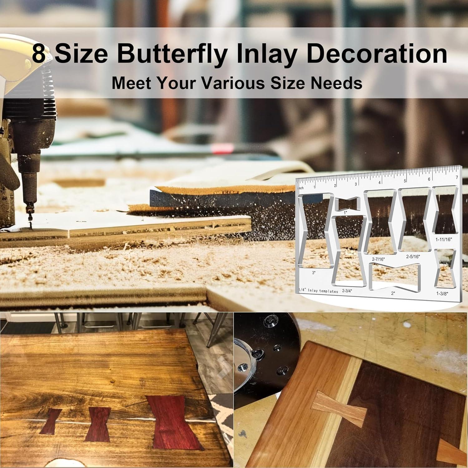 Plantilla Router 8 en 1 Hecfu para Carpintería y Decoración