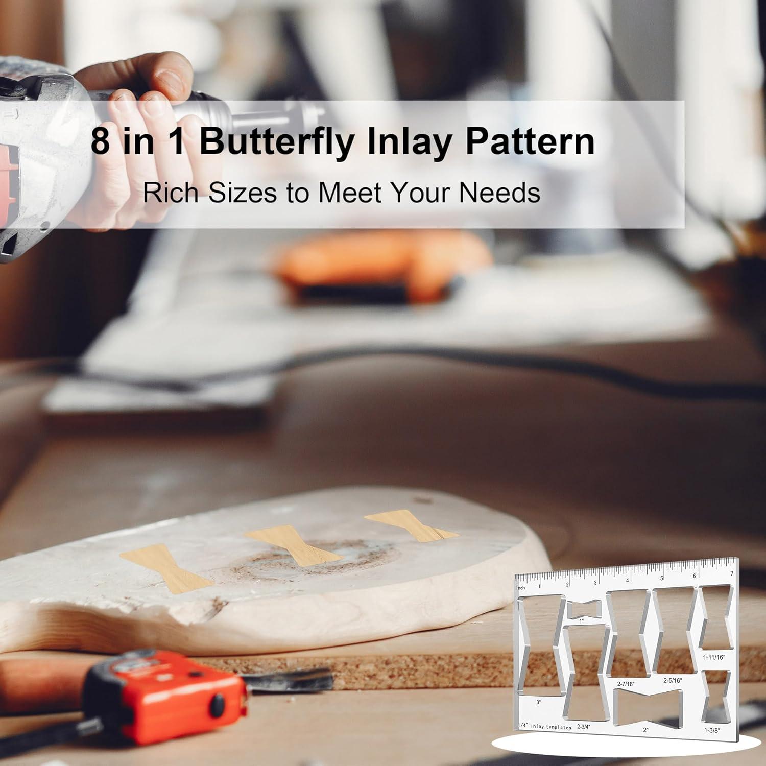 Plantilla Router 8 en 1 Hecfu para Carpintería y Decoración