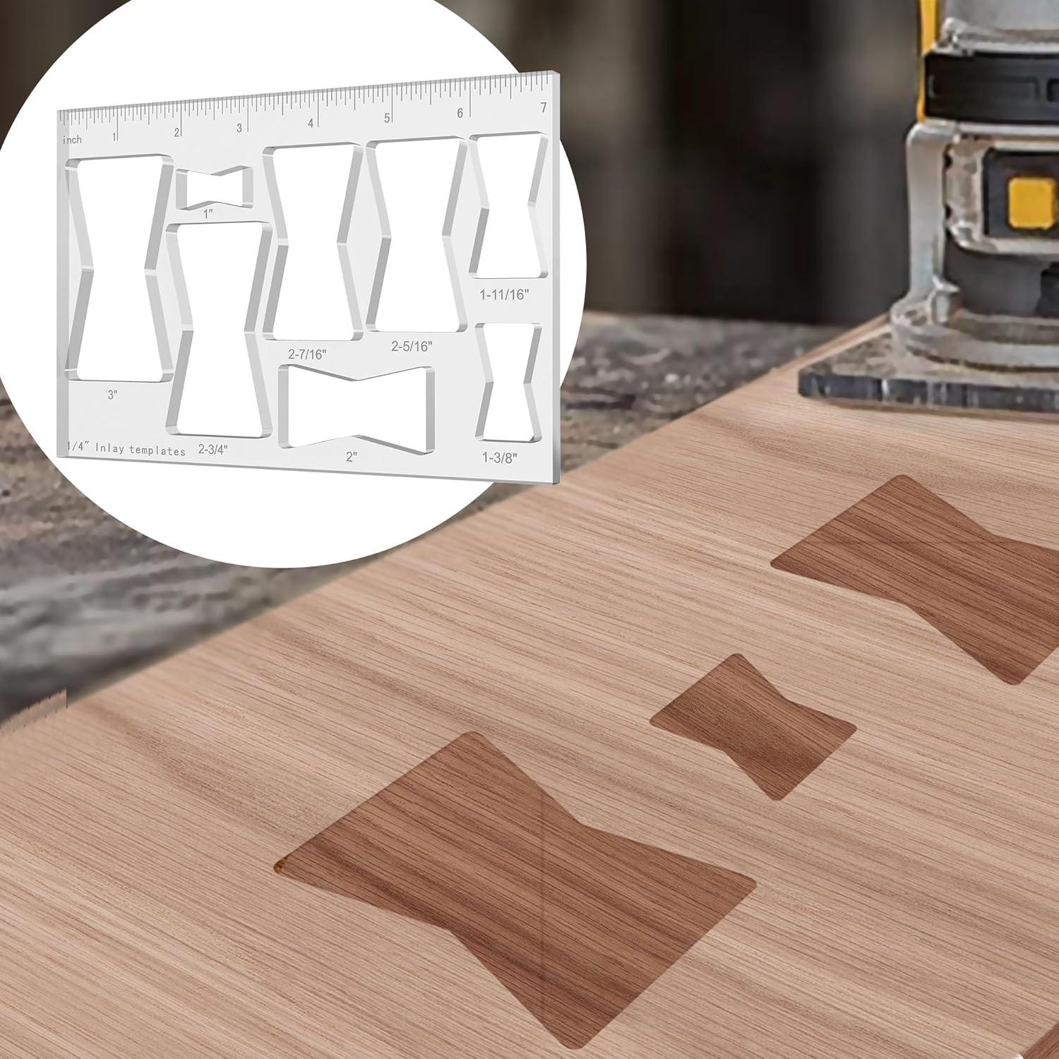 Plantilla Router 8 en 1 Hecfu para Carpintería y Decoración