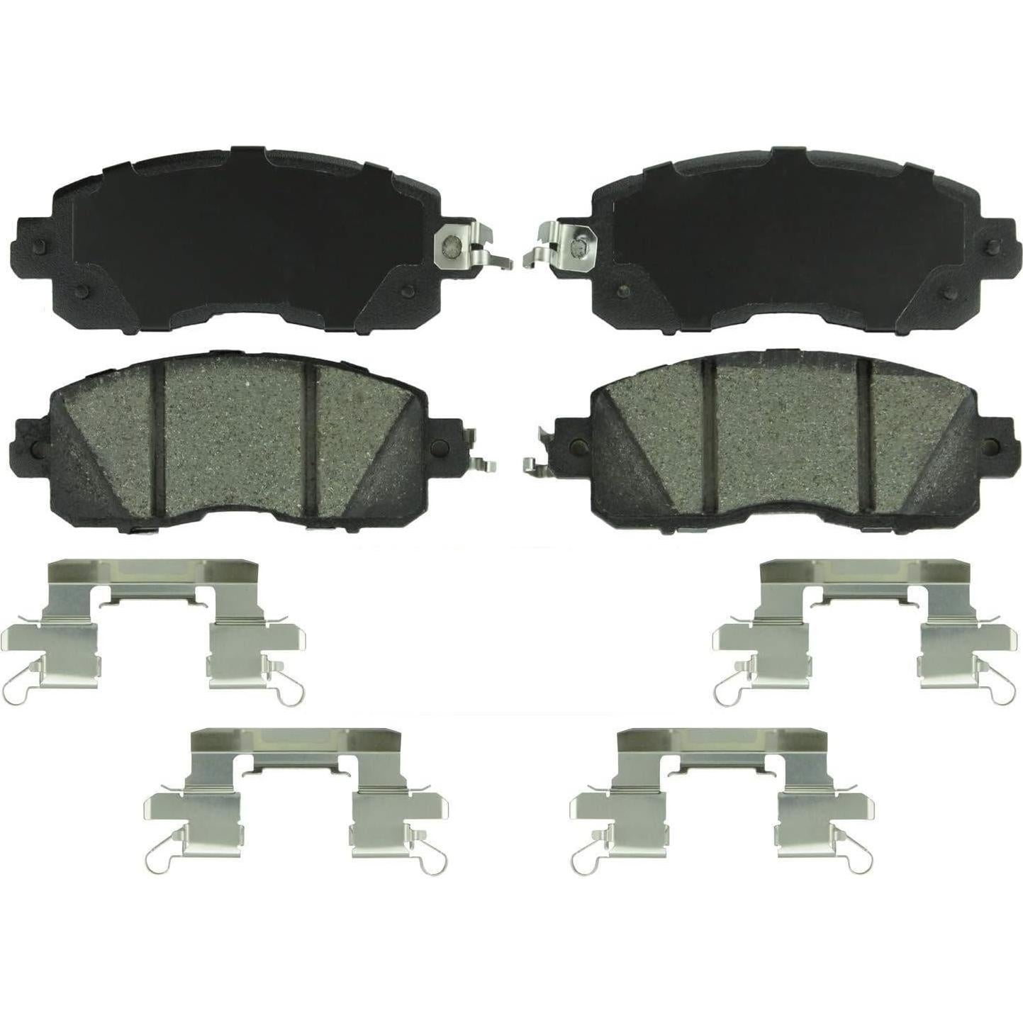 BOSCH BC1650 QuietCast Premium Ceramic Disc Brake Pad Set - Compatible with Select Nissan Altima, Leaf; FRONT