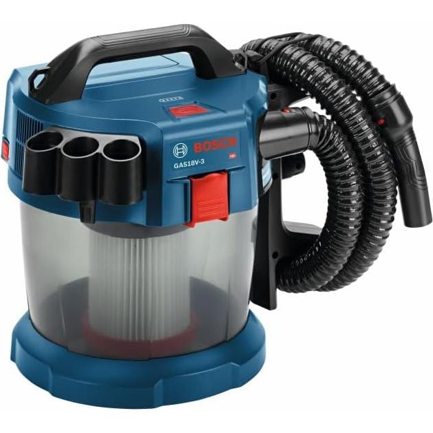 Aspiradora Húmeda/Seca Bosch GAS18V-3N 18V 2.6 Gal HEPA