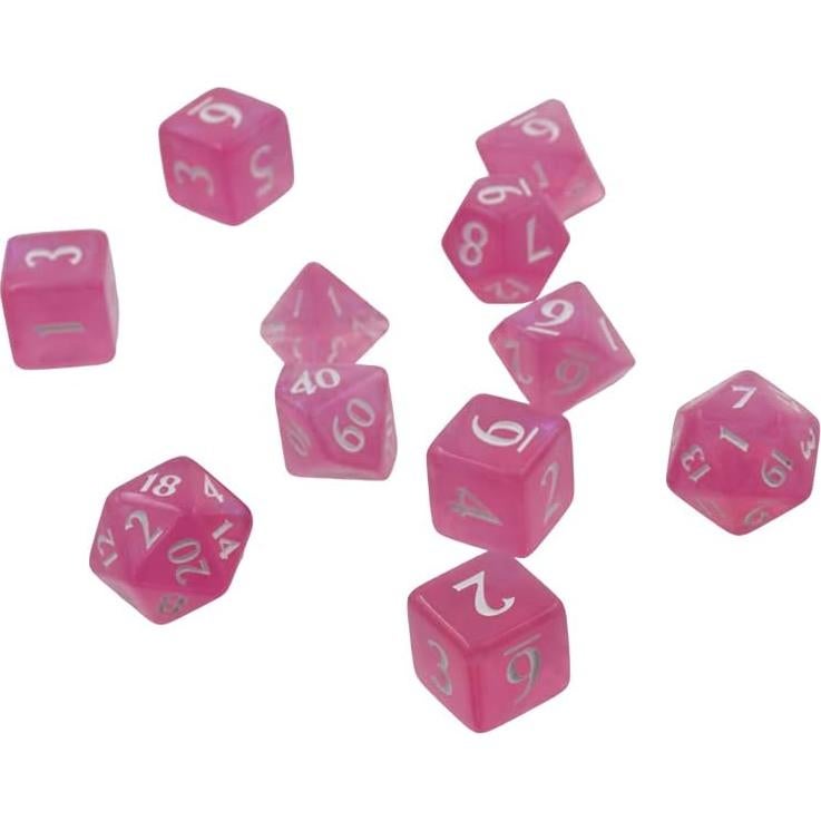 Juego de Dados Eclipse 11 Ultra PRO - Rosa Brillante