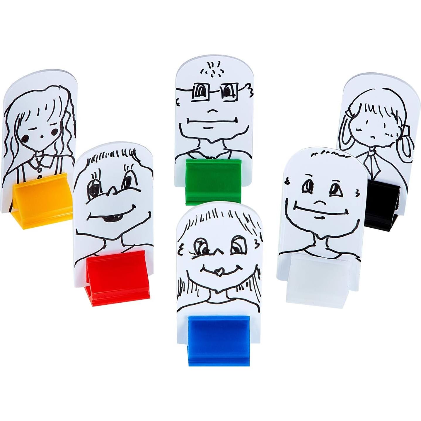 Soportes de Tarjetas Blulu 36 Piezas Multicolor y Marcadores