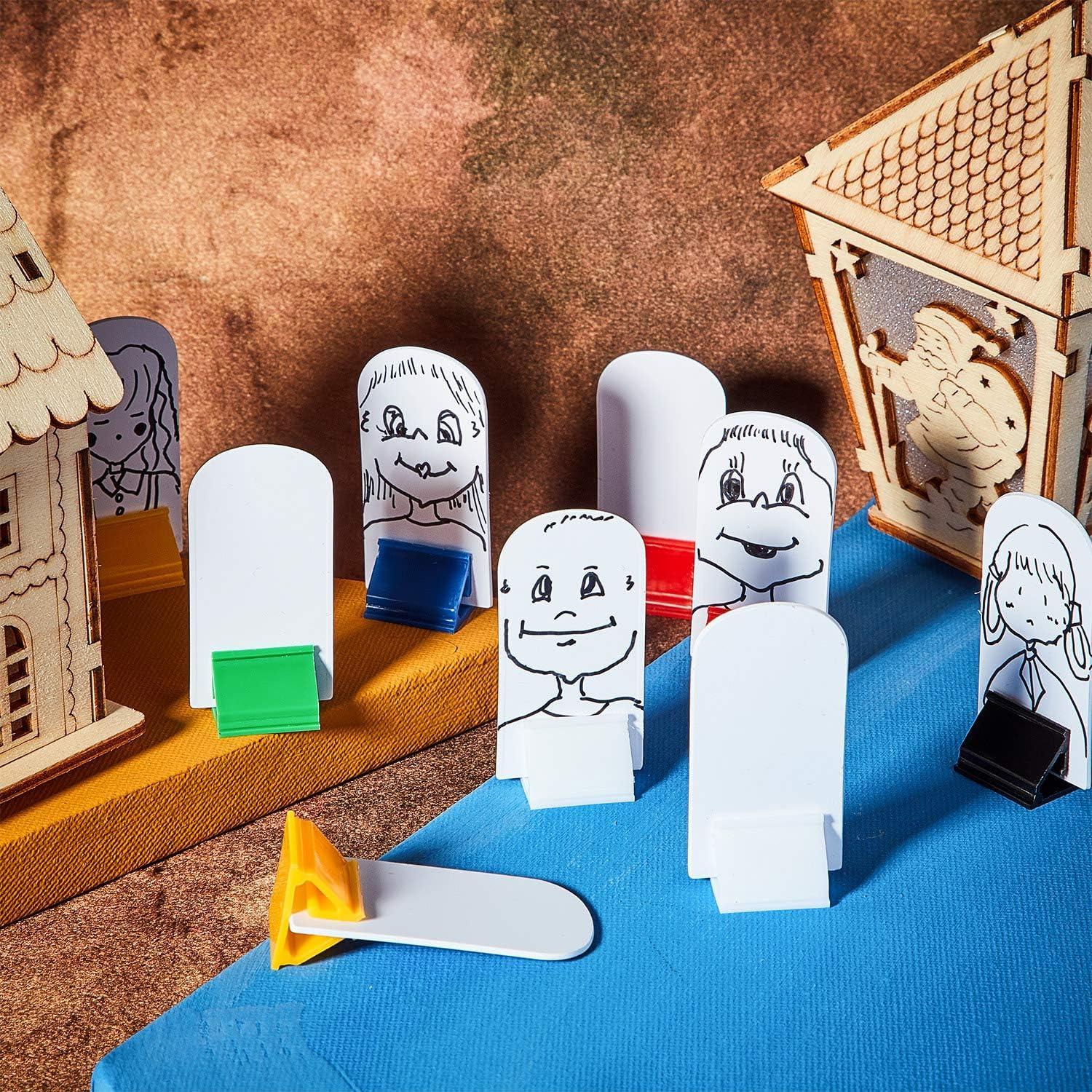 Soportes de Tarjetas Blulu 36 Piezas Multicolor y Marcadores