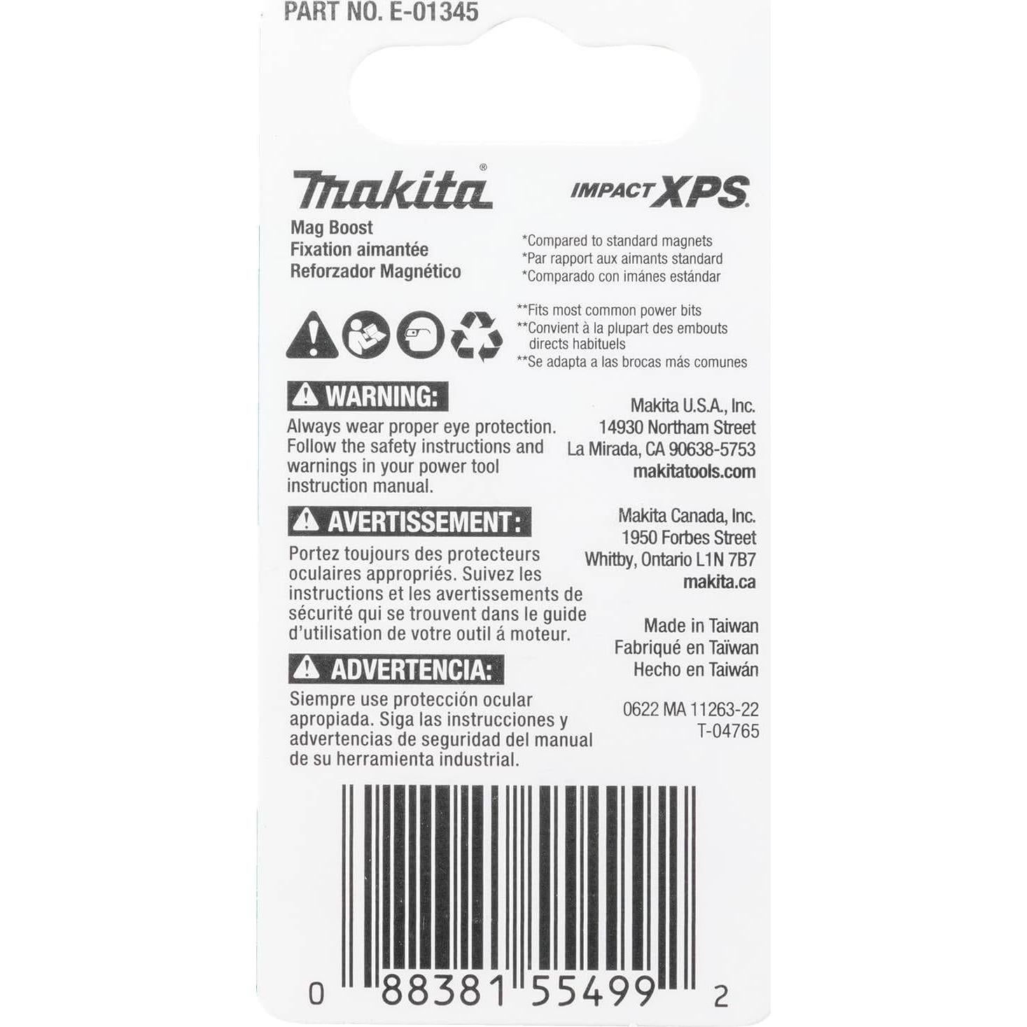 Makita E-01345 Mag Boost Impact XPS - Punta Magnética