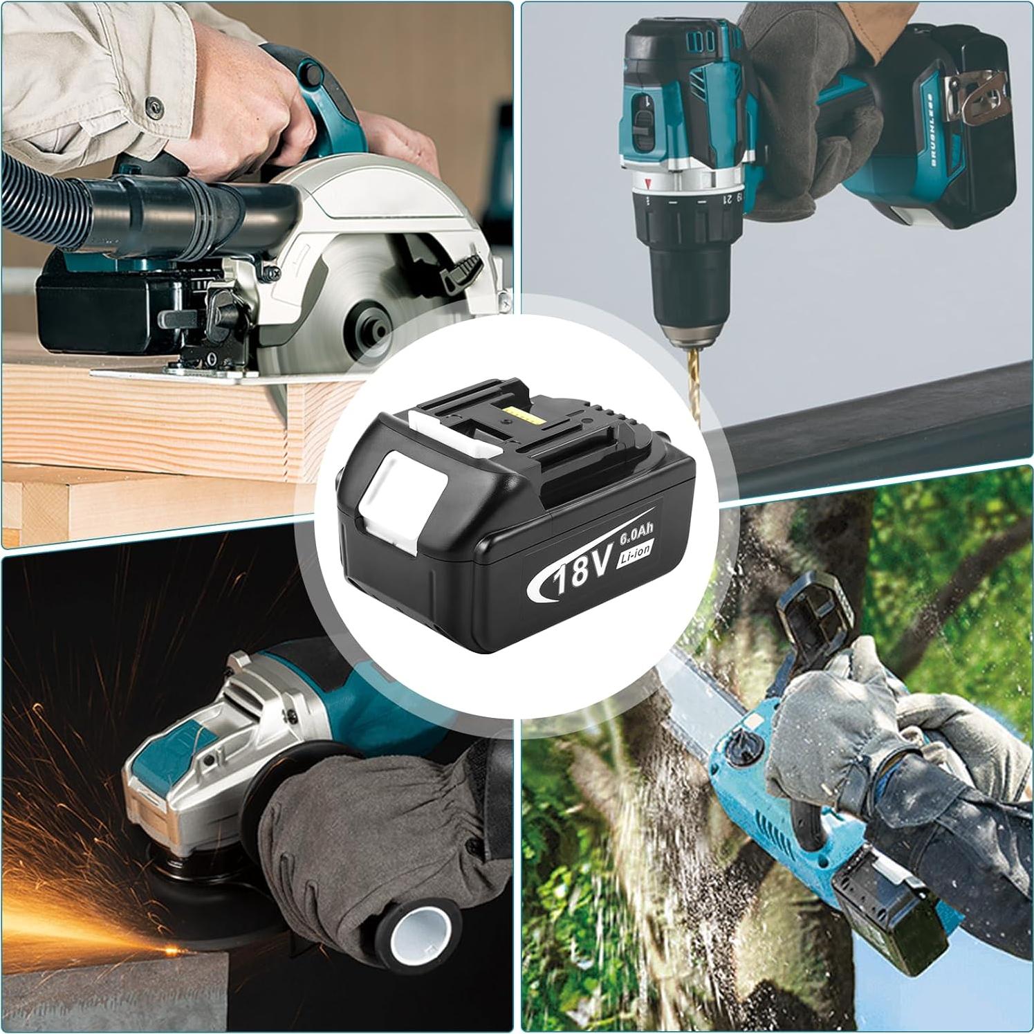 Batería Litio 18V 6000mAh Makita BL1860B 1Pack