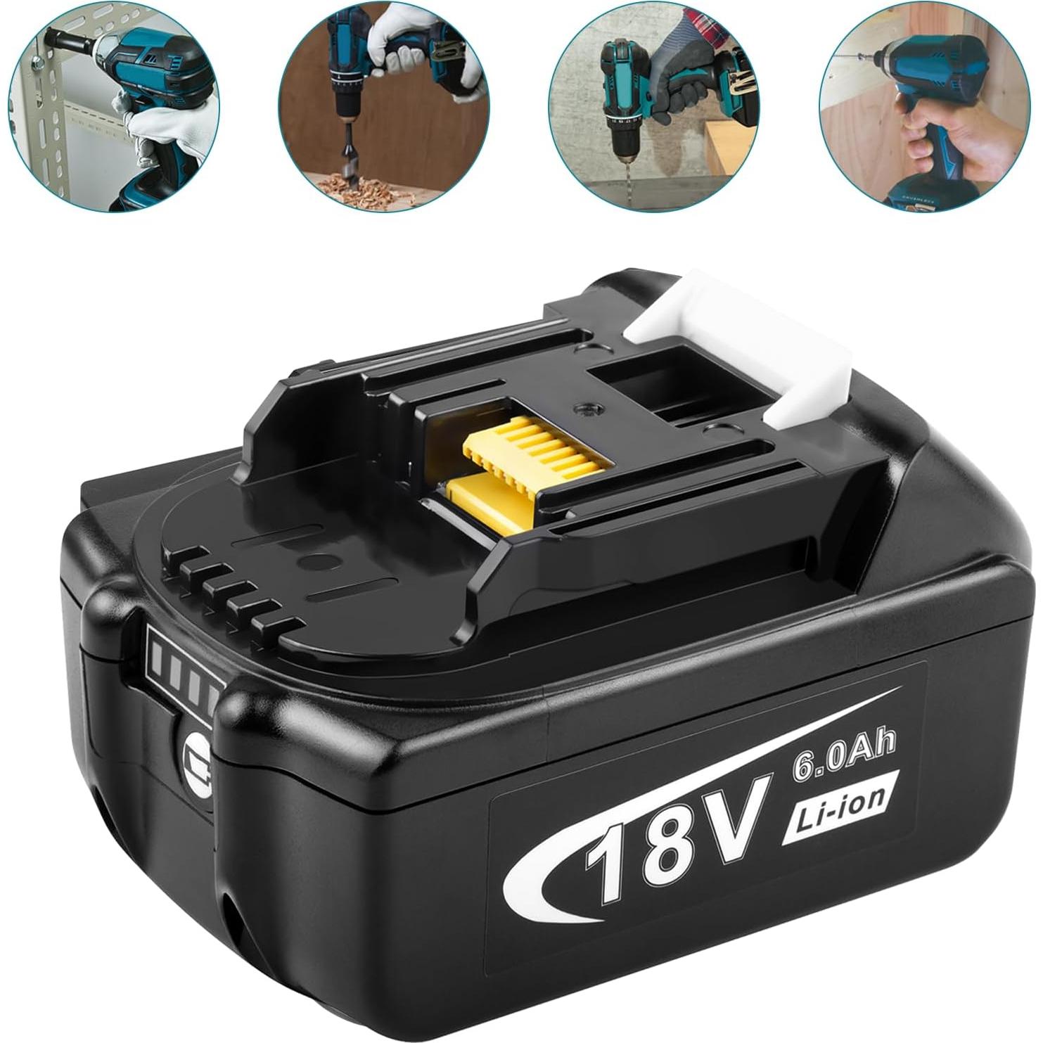 Batería Litio 18V 6000mAh Makita BL1860B 1Pack