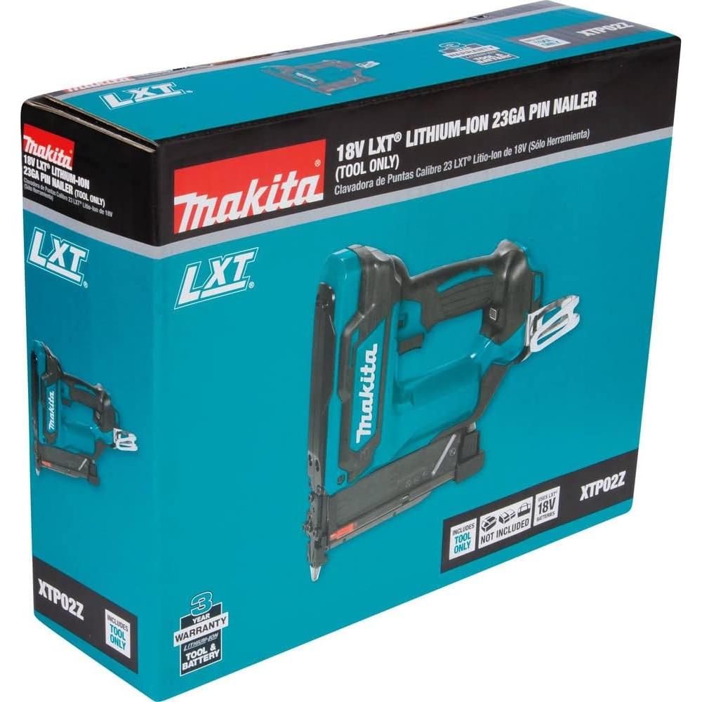 Clavadora Inalámbrica Makita XTP02Z 18V 23 Gauge 120 Pasadores