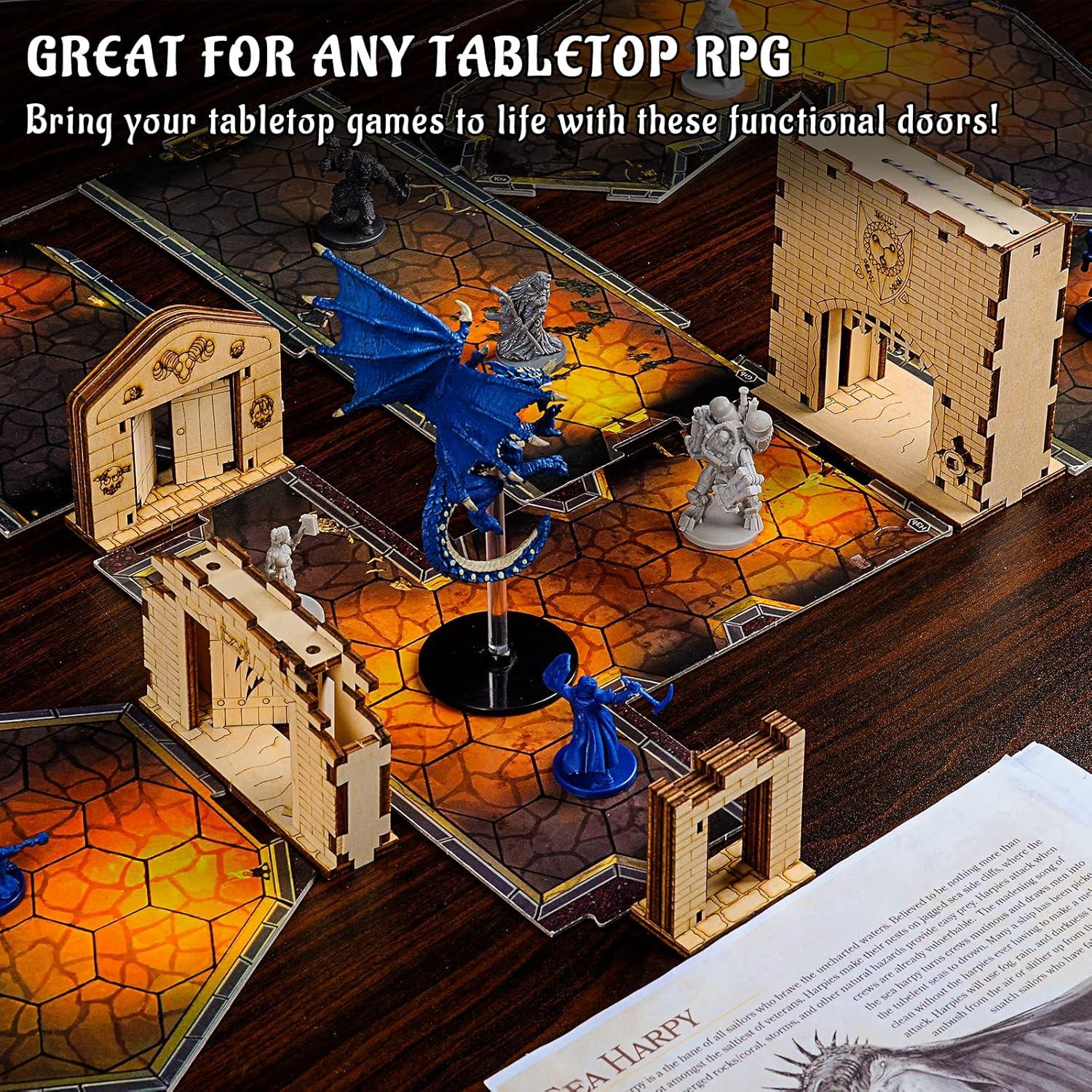 Miniaturas de Puertas de Mazmorras CZYY - Juego de 4