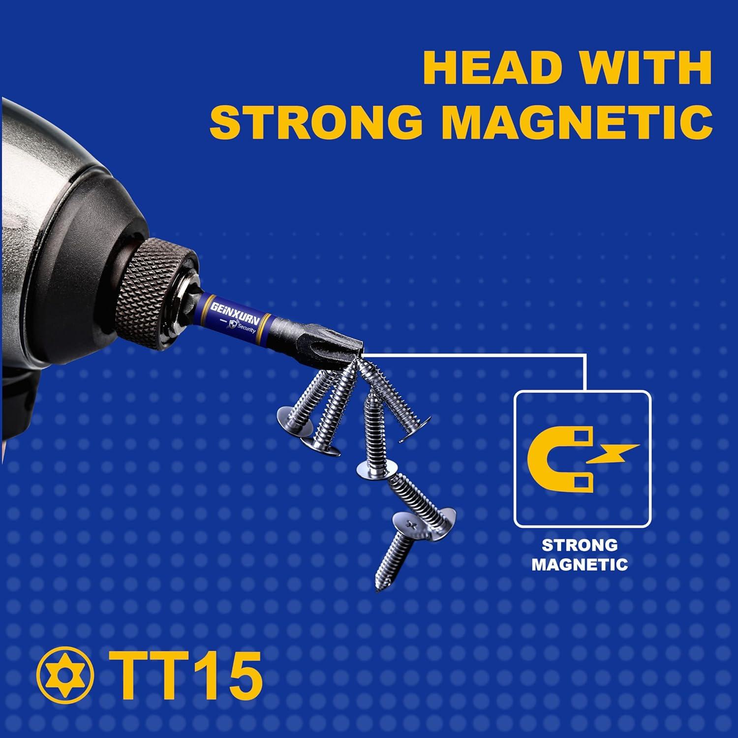 Juego de Puntas Torx T15 GEINXURN 51 Piezas 2,54 cm