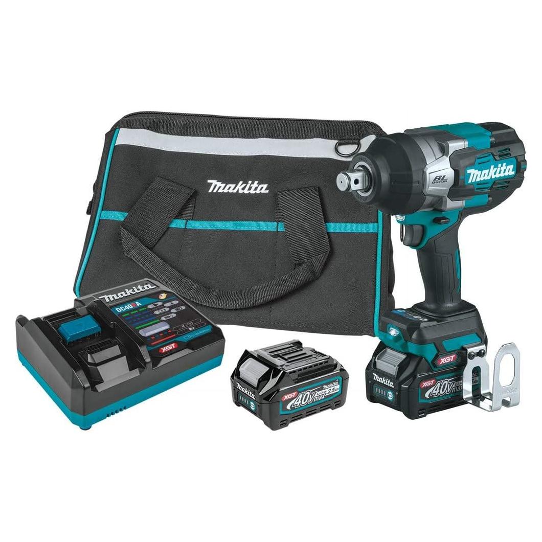 Llave de Impacto Inalámbrica Makita GWT01D 40V 3/4" 4 Velocidades