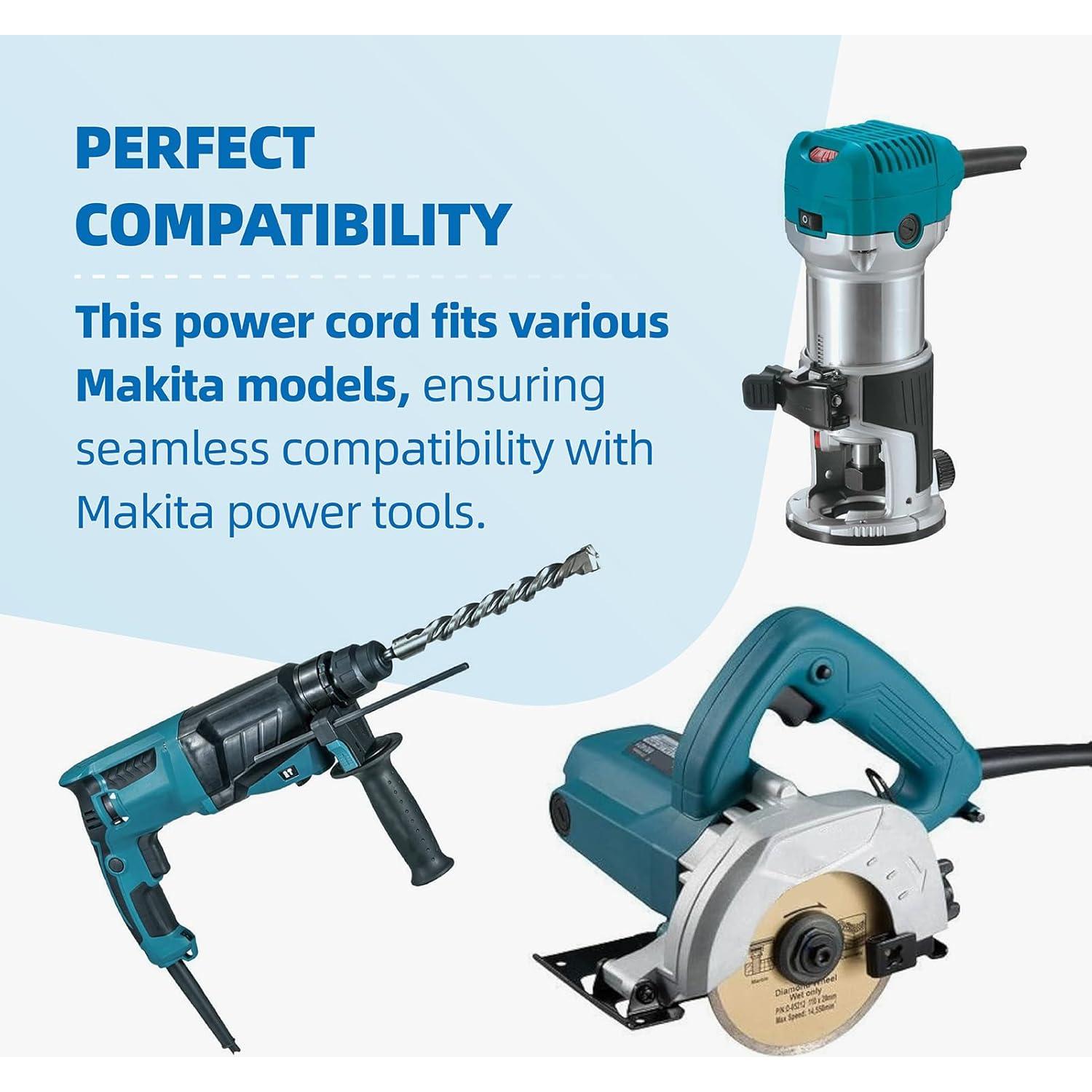 Cable de Alimentación Makita 664463-0 2 Paquete 0.72 kg