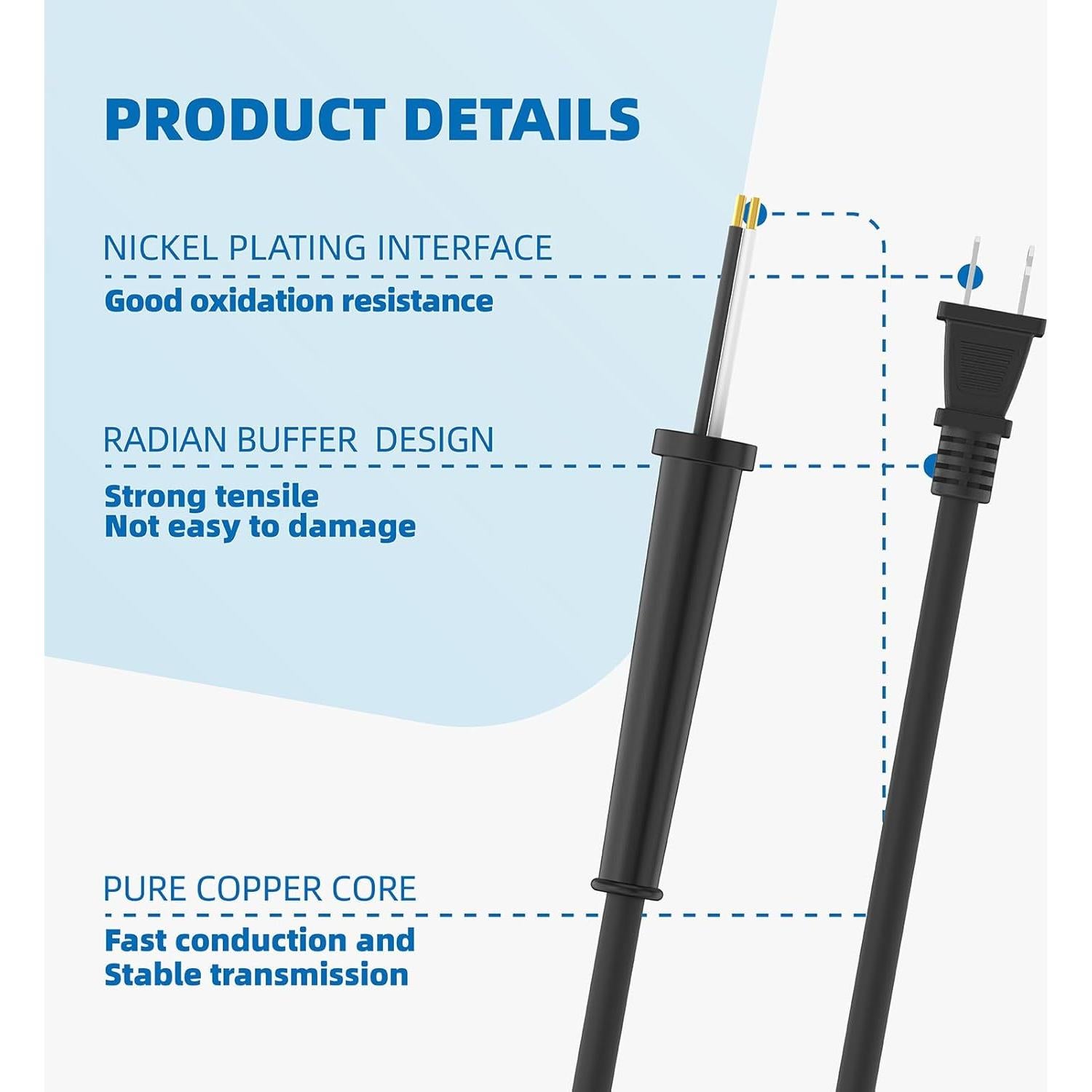 Cable de Alimentación Makita 664463-0 2 Paquete 0.72 kg