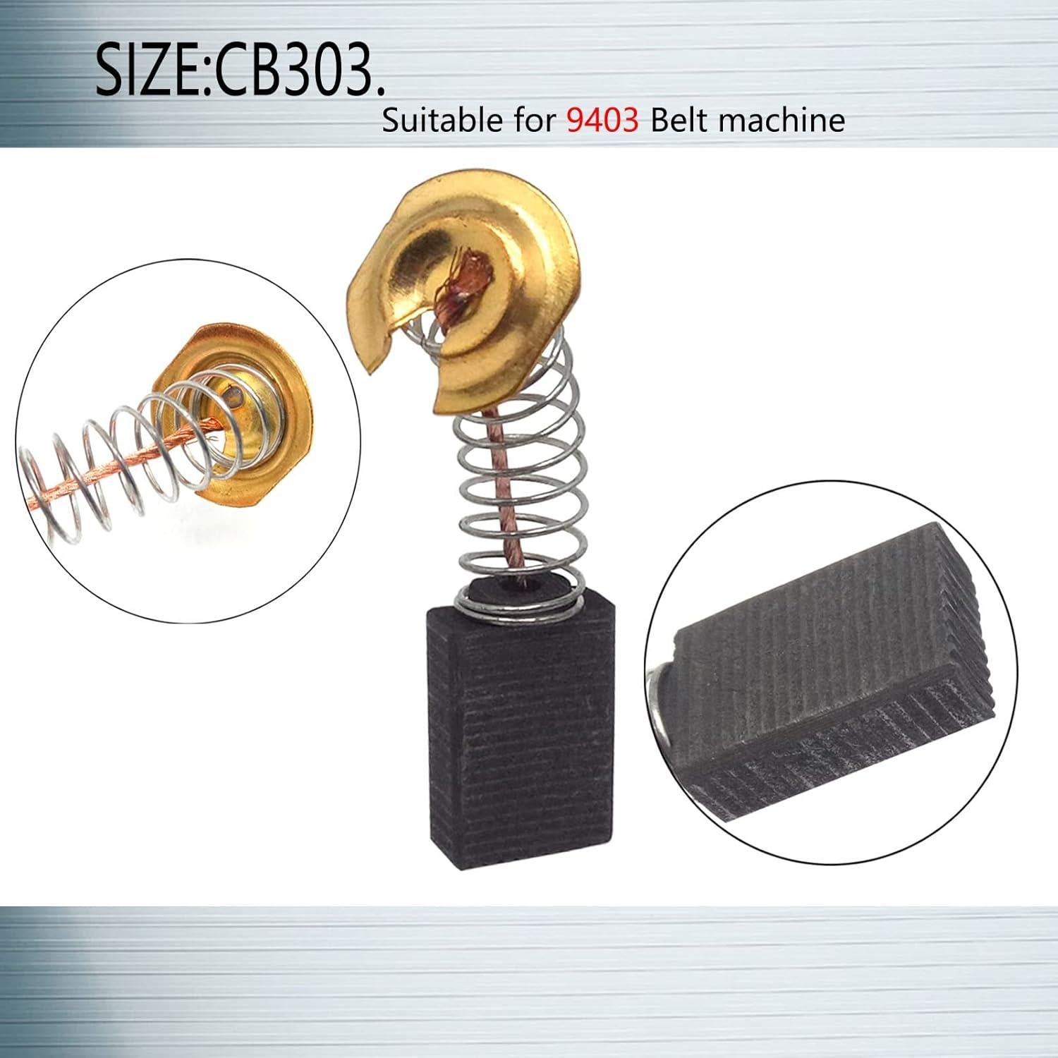 4 Cepillos de Carbón para Motor Makita CB303 16x10x5mm