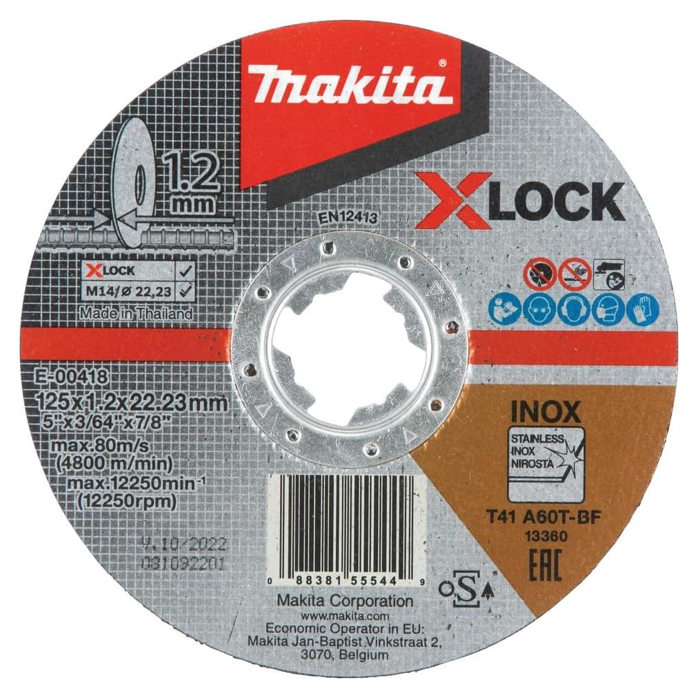 Disco de Corte Fino Makita E-00474 125mm 60 Grano X-LOCK