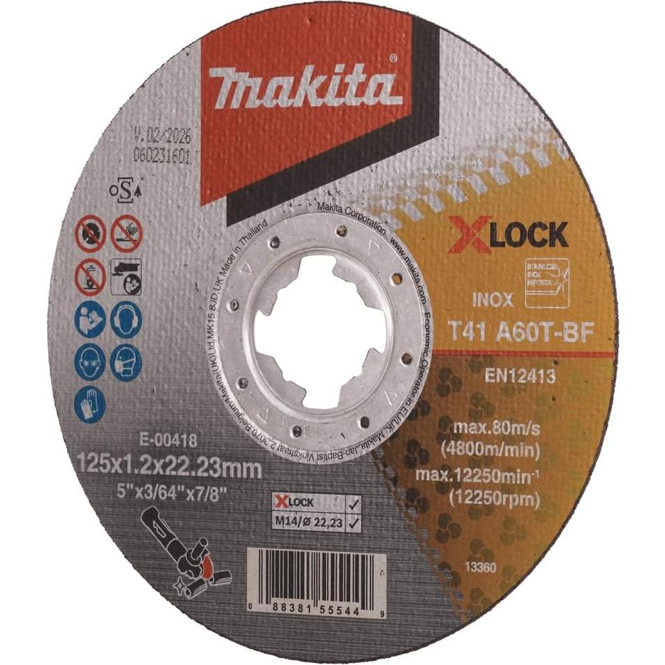 Disco de Corte Fino Makita E-00474 125mm 60 Grano X-LOCK