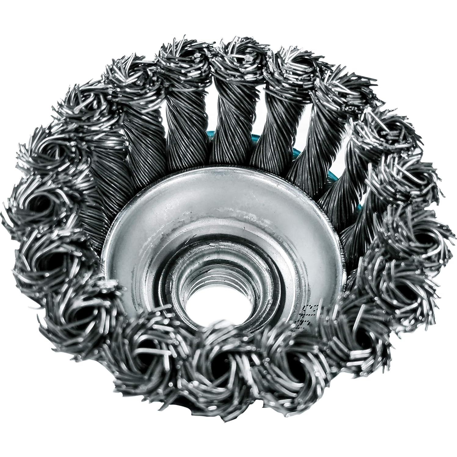 Cepillo de Copa Trenzado Makita 3" para Amoladoras - Acero