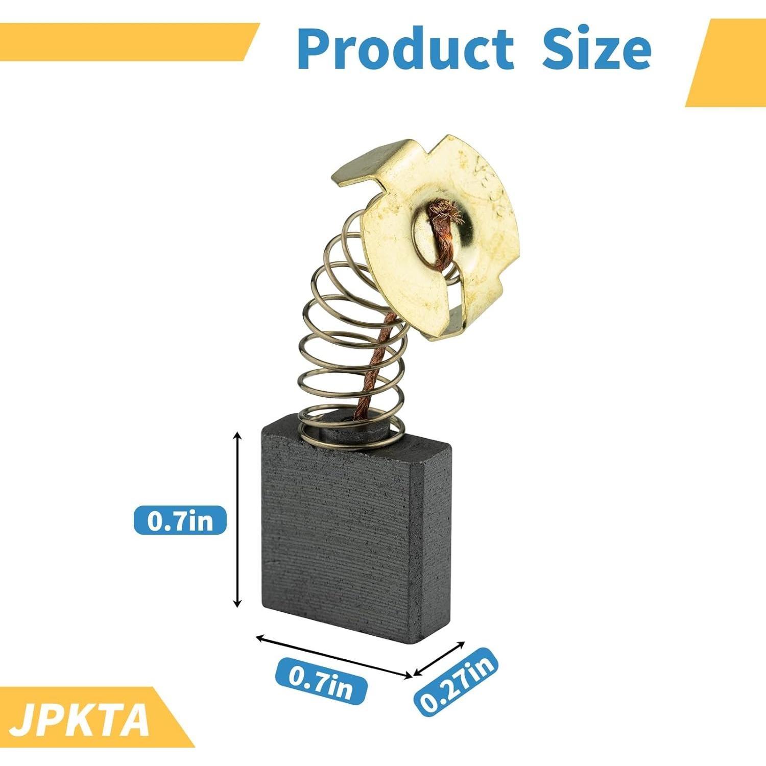 4 Pcs Escobillas de Carbono JPKTA CB204 CB203 22.86 cm