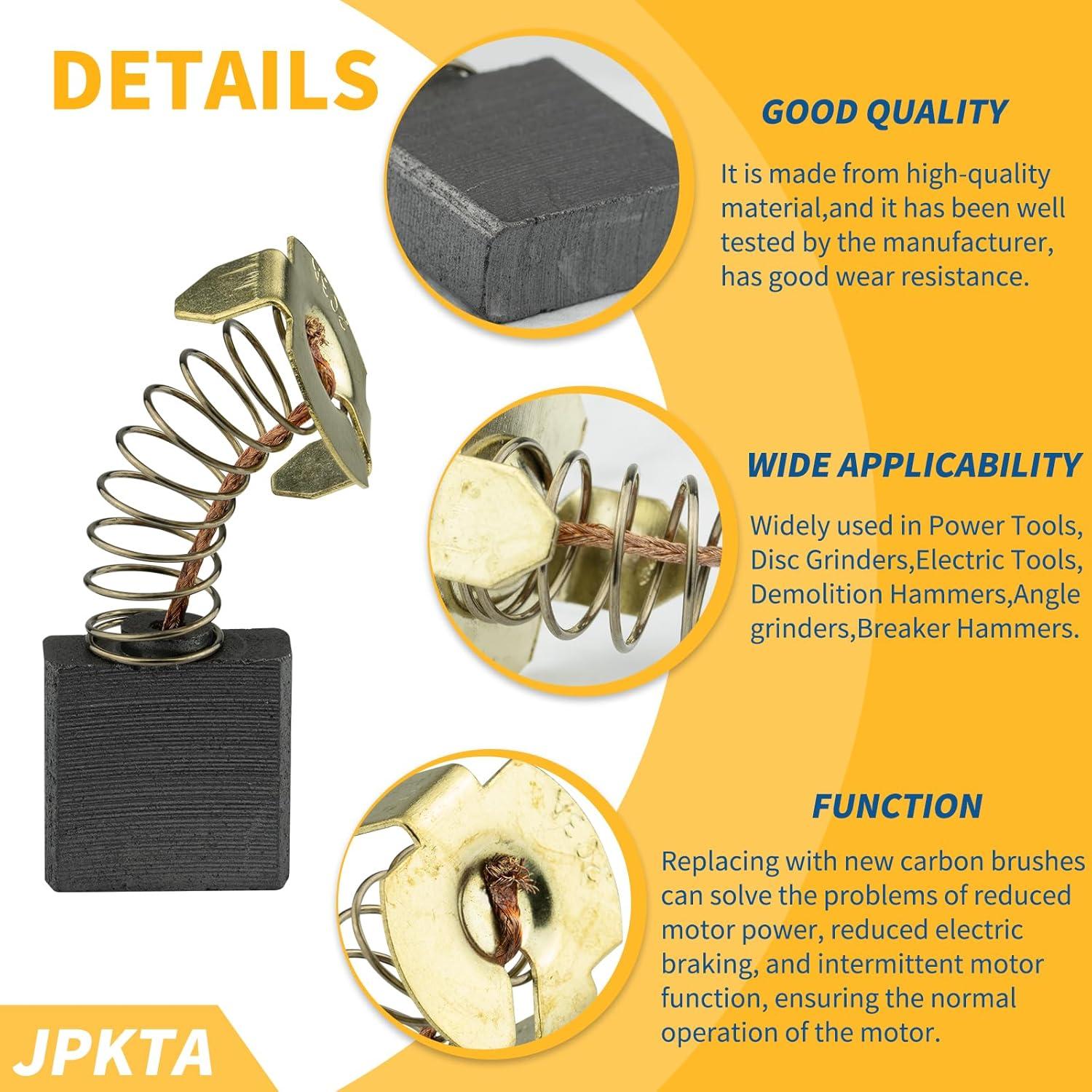 4 Pcs Escobillas de Carbono JPKTA CB204 CB203 22.86 cm