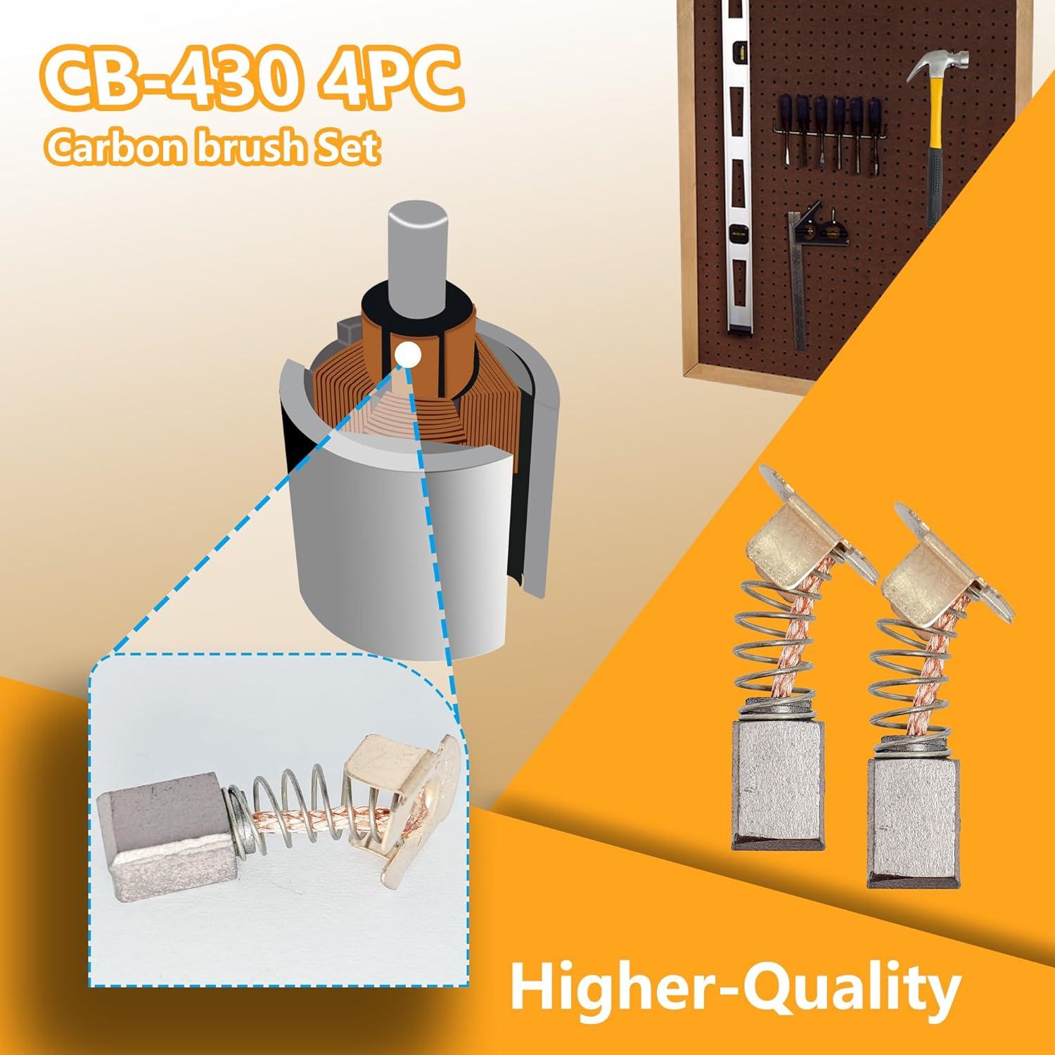 Cepillo de Carbón CB-430 Makita 4 Piezas 191971-3